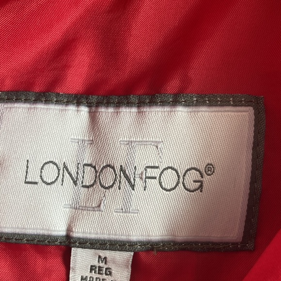 Womens Vintage London Fog Red Medium Oversized Jacket EUC - Picture 3 of 9